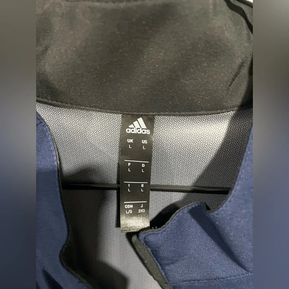 Adidas Men's Navy Windbreaker Jacket